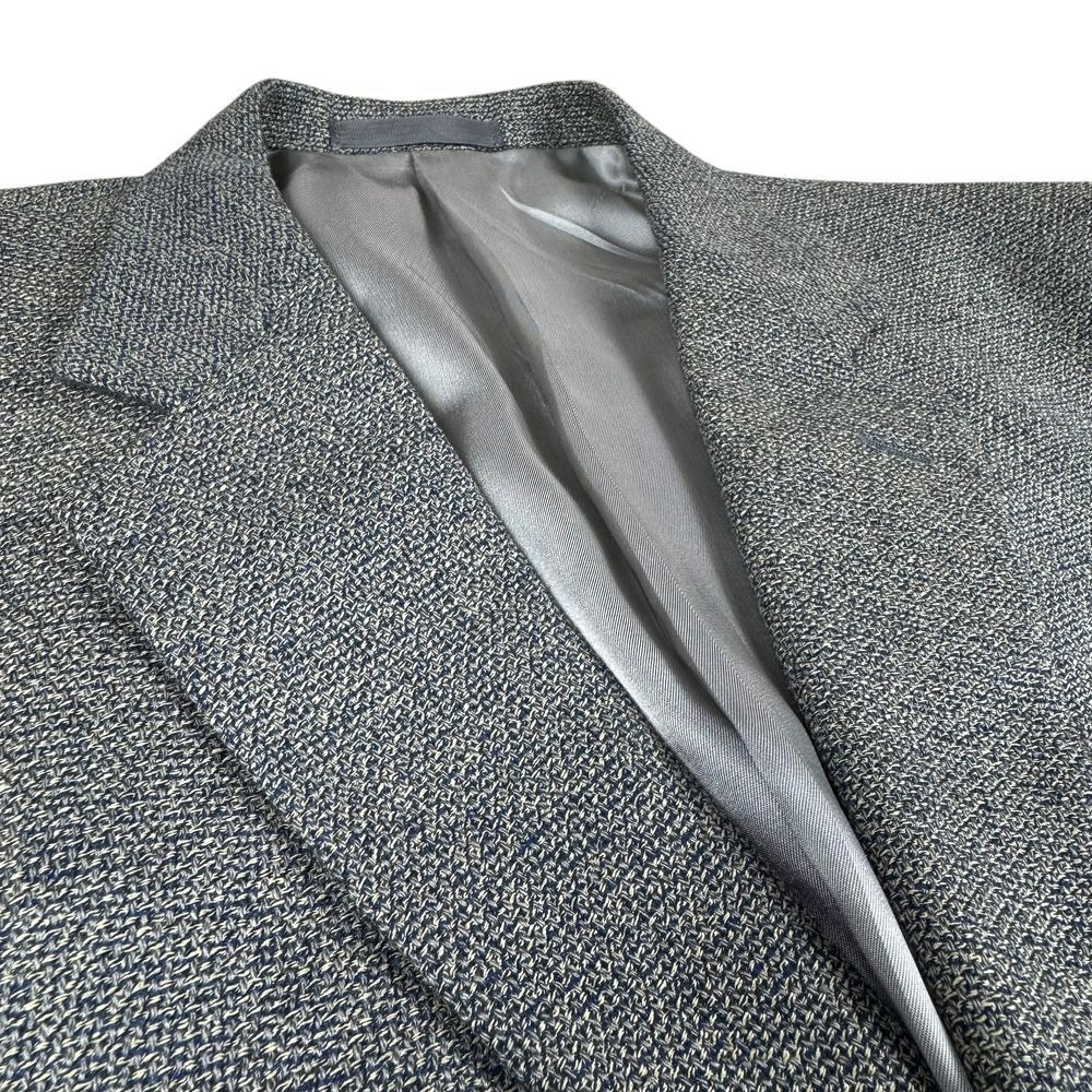 Givenchy Monsieur Blazer Men's 46L Worsted Wool Silk Sport Coat Vintage Tweed